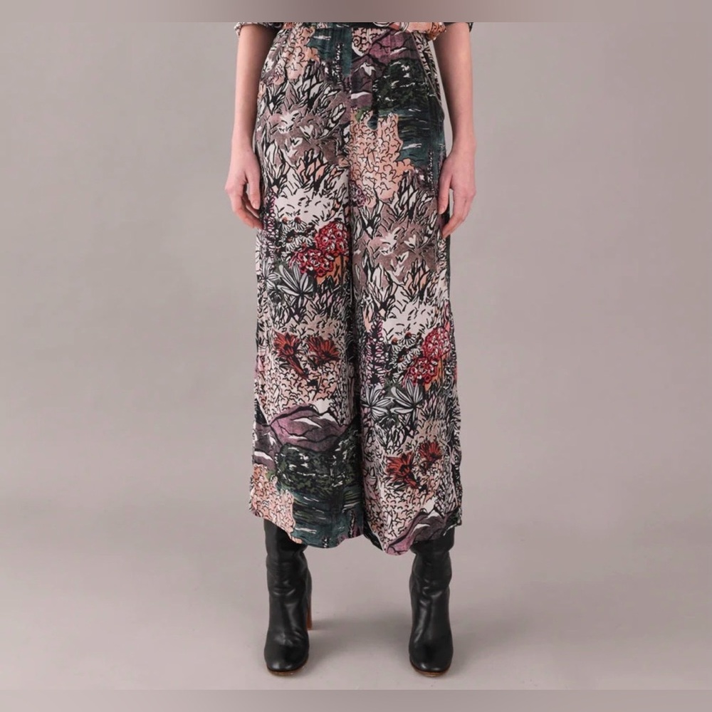 Chufy Elena Pants Paine Black Forever Patagonia Wide Leg NWT Size XS